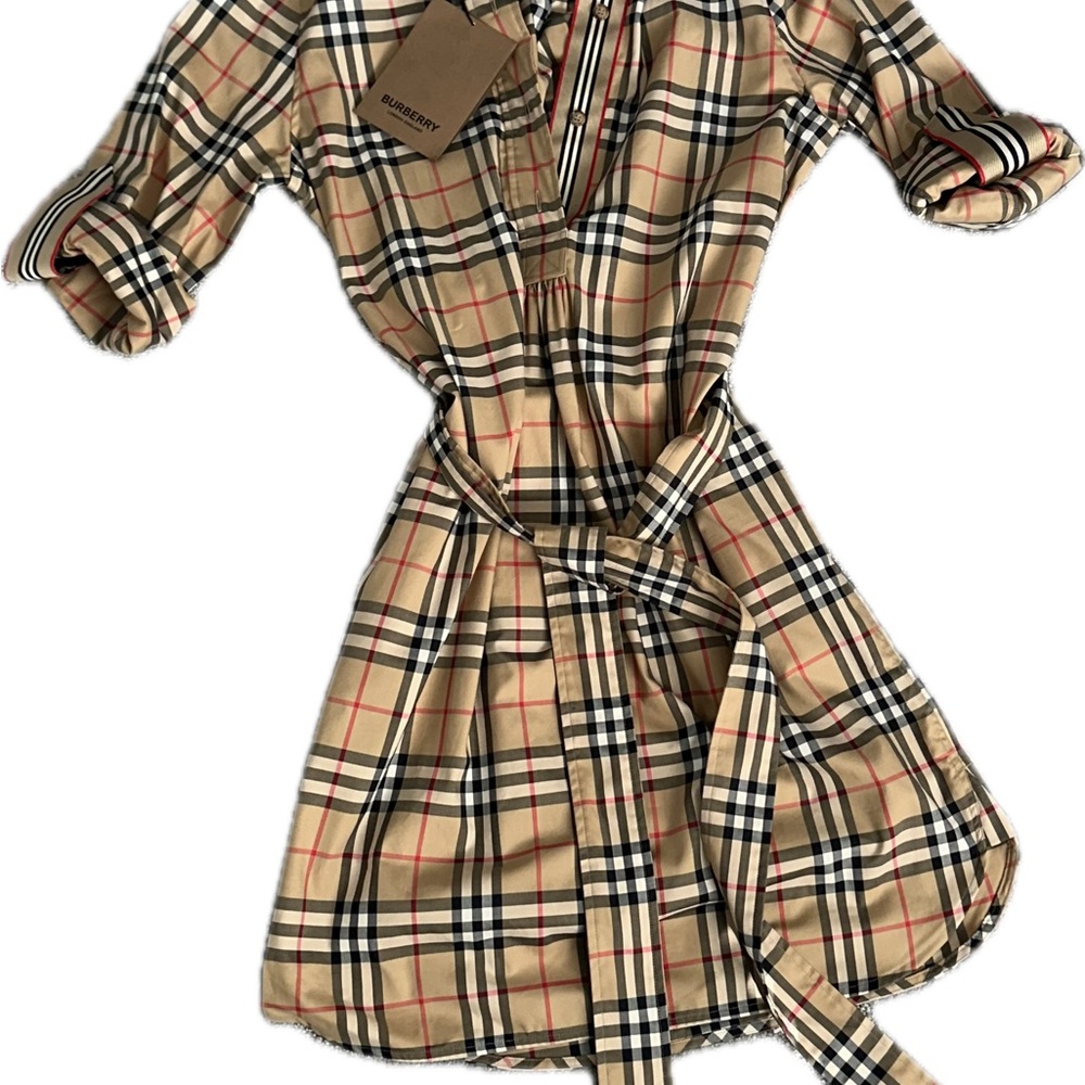 Burberry Nova Check Belted Dress
